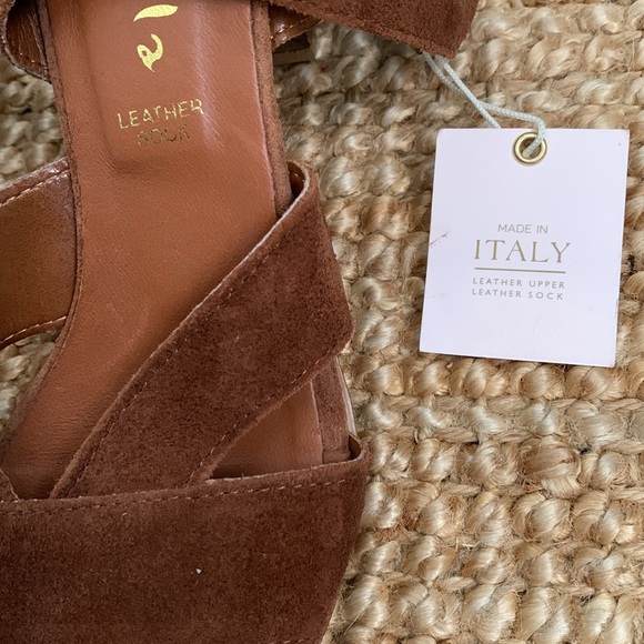 NWT - Mariella Leather (Suede) Block Heel Sandals - Picture 5 of 14